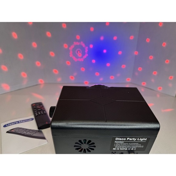 The Unbranded Brand Other - Disco Party Light RGB Laser Projector Sound Activated DJ Stage Lamp with Remote